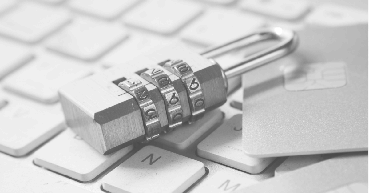Here we have an image of a padlock resting on a keyboard to illustrate the topic of domain monitoring and the wider practice of digital risk protection.