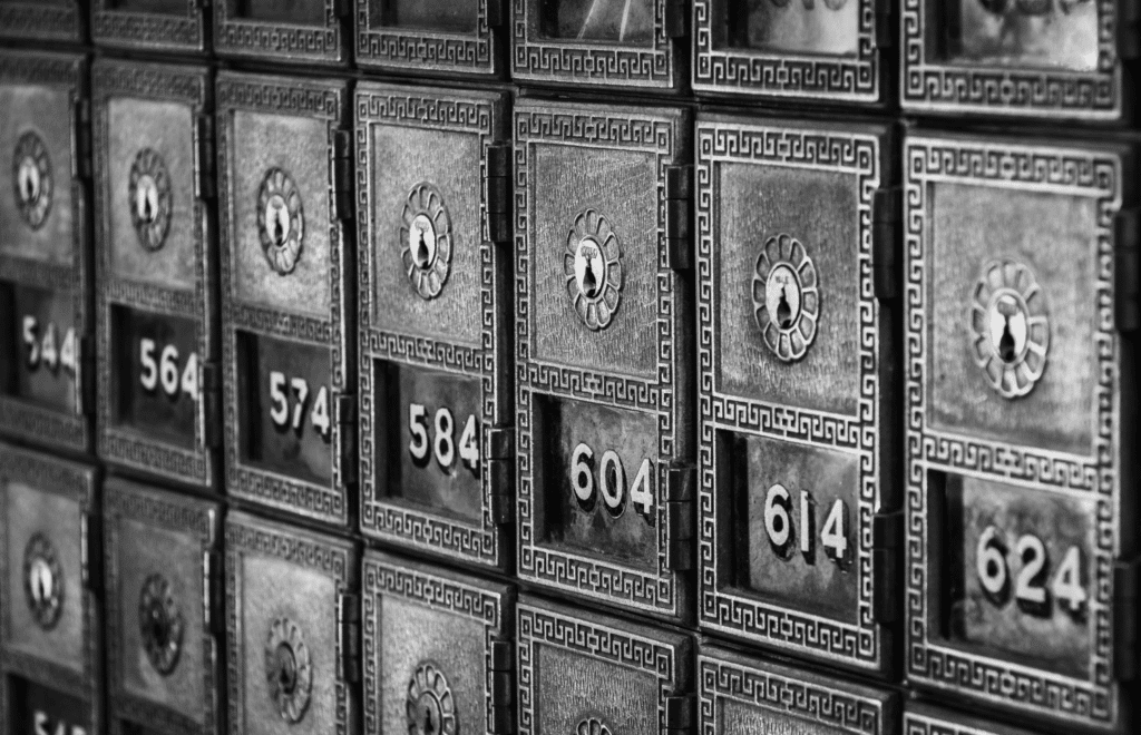 Here we have an image of bank vaults to depict this blog's topic, cyber security month.