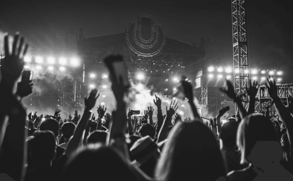 This image of a music festival highlights this post's topic: New TLDs, and specifically .MUSIC.