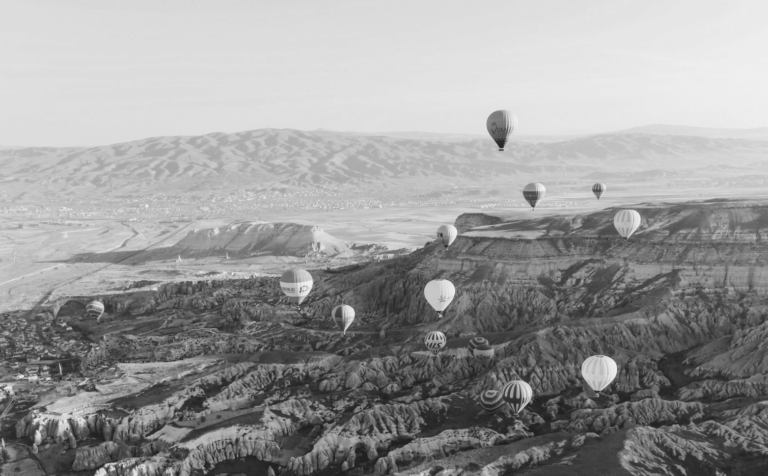 This image of launched hot air balloons highlights this post's topic: New TLDs.