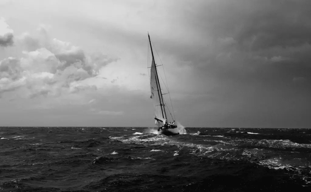 This image of a boat in a storm illustrates the blog's topic: building a complete domain strategy.