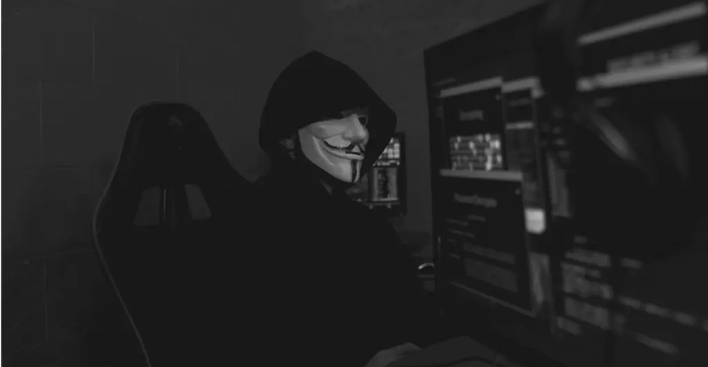 This picture of masked cyberattackers during the olympics highlights our discussion topic: Cyberattacks and scams during the Paris Games.