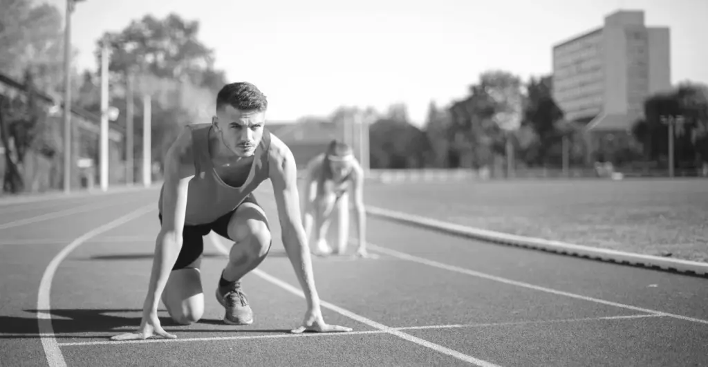 This picture of a runner during the olympics highlights our discussion topic: Cyberattacks and scams during the Paris Games.