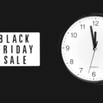 This image of a clock with the text "Black Friday Sale" illustrates our discussion topic: The scams targeting brands around Black Friday Sales, and how to stop them.