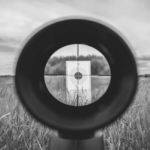 This image of a scope and a target illustrates our discussion topic: Threat hunting, and how it helps brands develop smart protection strategies to fight cyberattackers and protect businesses.