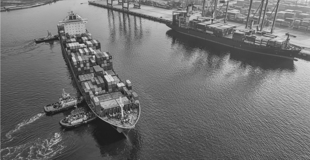 This image of a container ship in a dock highlights the crux of this article: Investigating the role of offline activity in grey markets and global counterfeiting, and how offline investigations support comprehensive anti counterfeiting and online brand protection efforts.