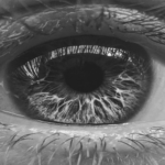 This image of a close-up human eye illustrates our discussion topic: AI, the practical applications for brand protection, and EBRAND's new DeepVision tools.