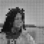 This image of a pixellated face illustrates our discussion topic about fake identity websites.