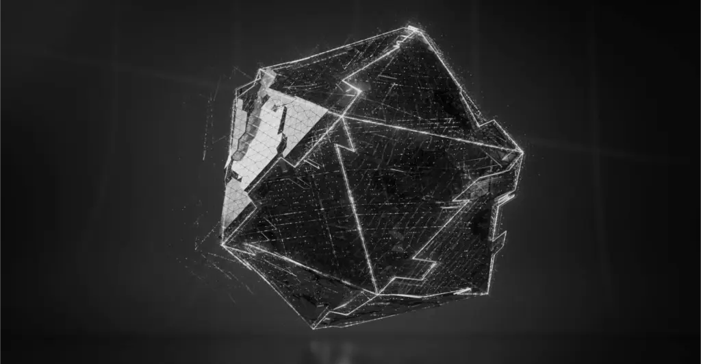 This image of a digital dodecahedron illustrates our discussion topic: Polyglot phishing kits.