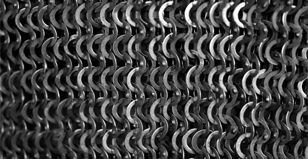 This image of chainmail illustrates our discussion topic: What is brand protection.