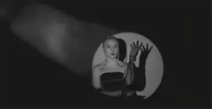 This image of a glamorous model in the spotlight illustrates our discussion topic: Celebrity impersonations, CEO fraud, and identity protection.